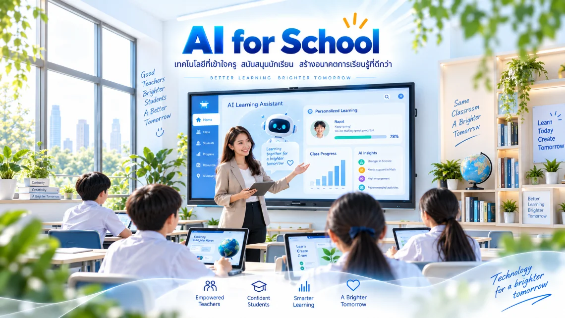 ครูใช้เครื่องมือ AI ร่างแผนการสอนหรือตรวจงาน